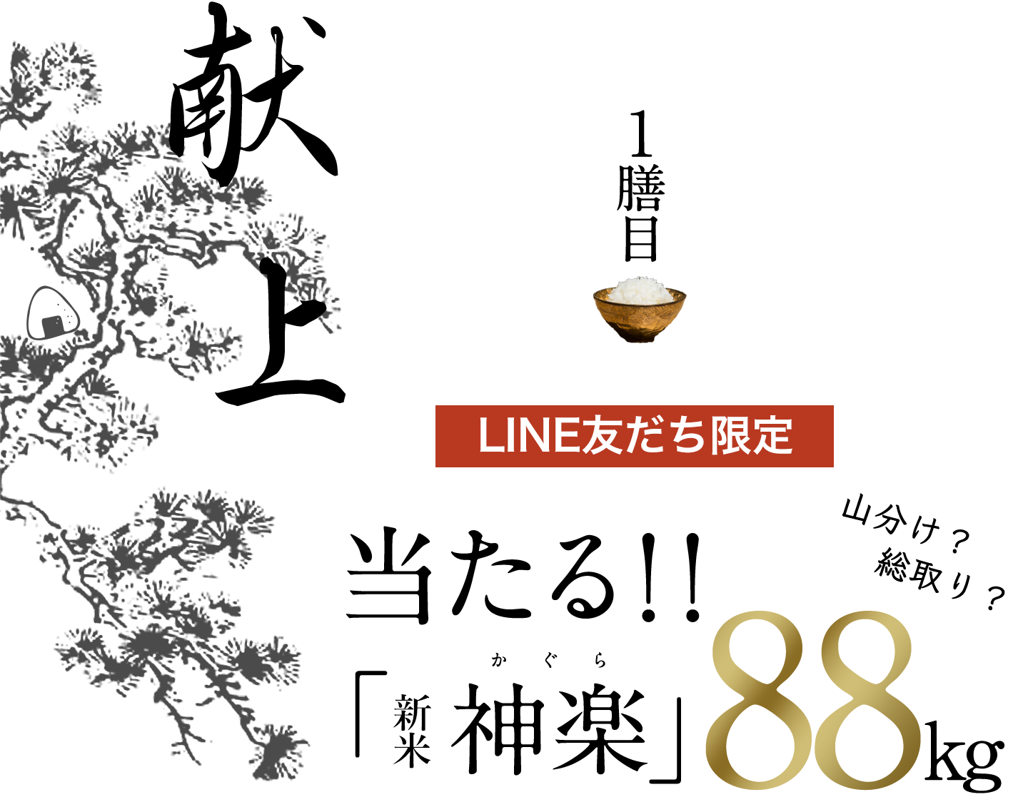 一膳目「献上」