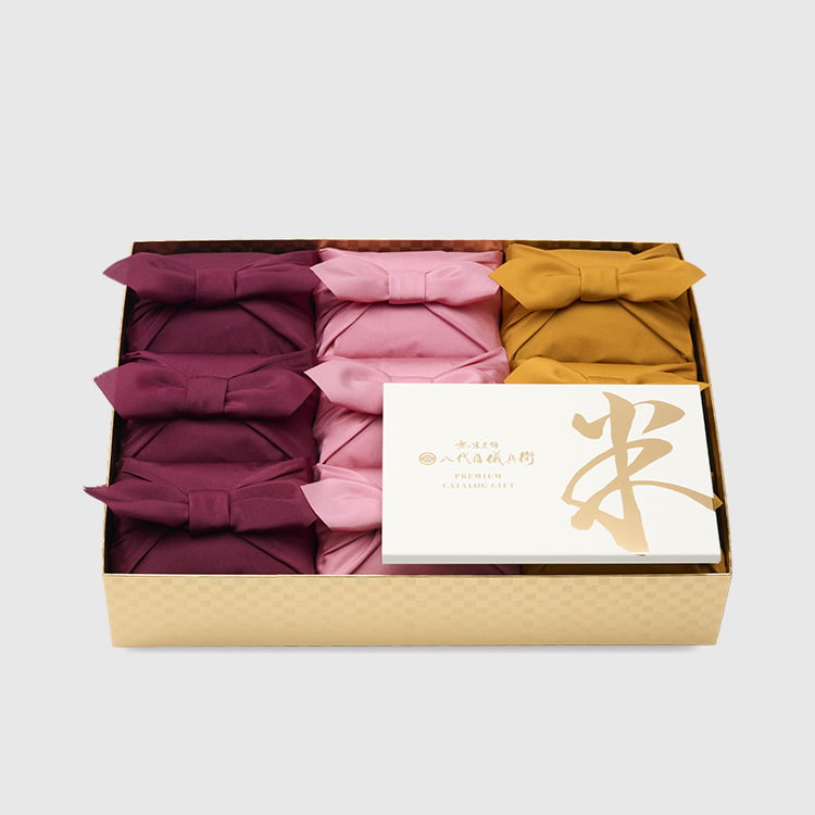 銘店米と選べる米沢牛「和楽」(お米2合×9個・選べるカタログ)