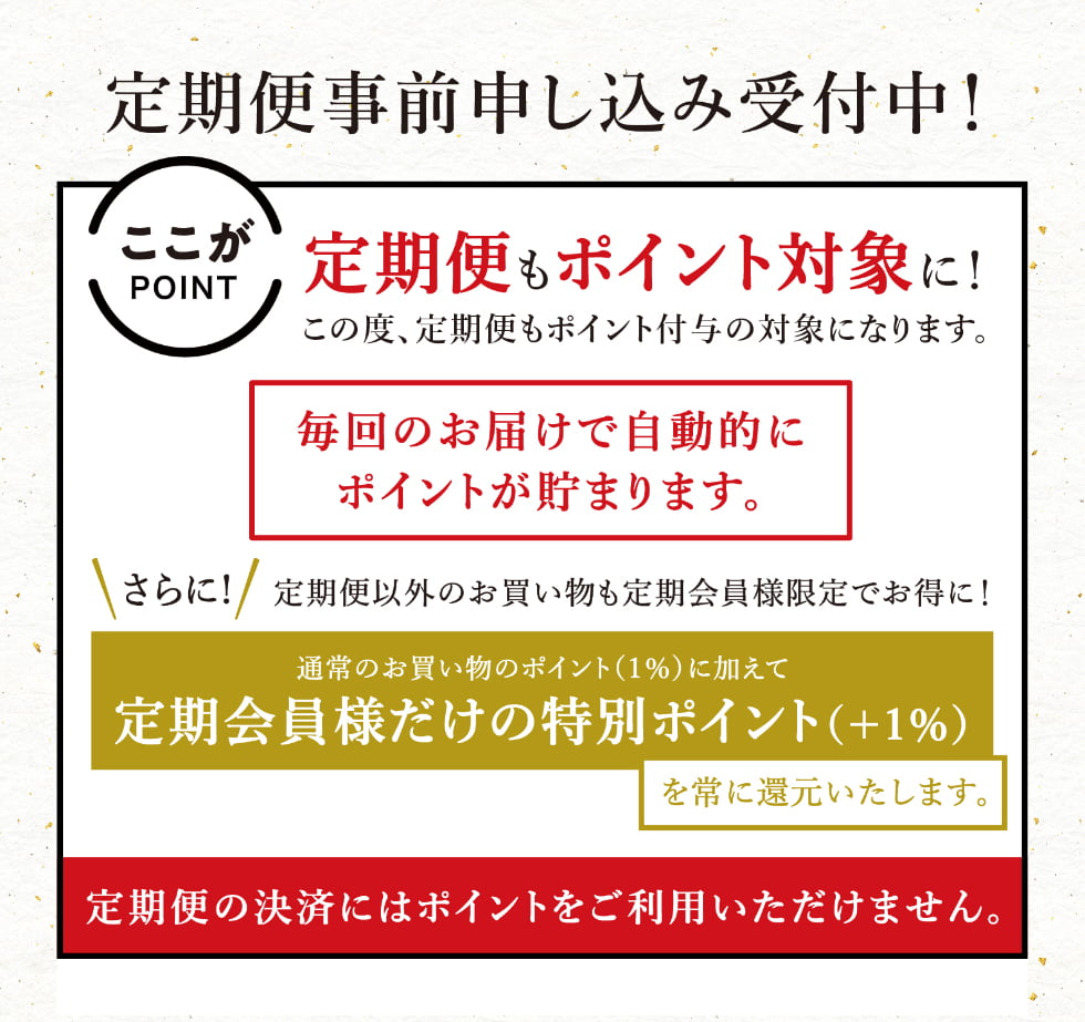 定期便事前予約